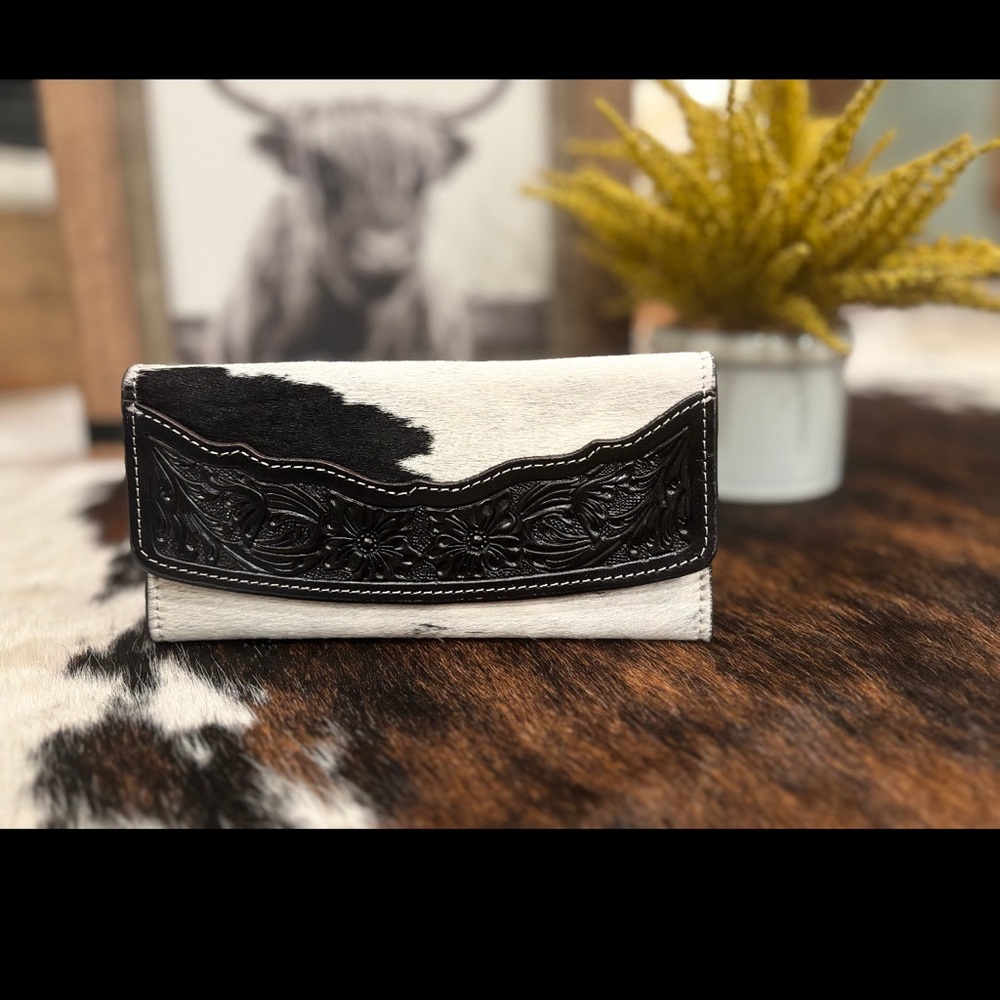 Black and White Women's Clutch